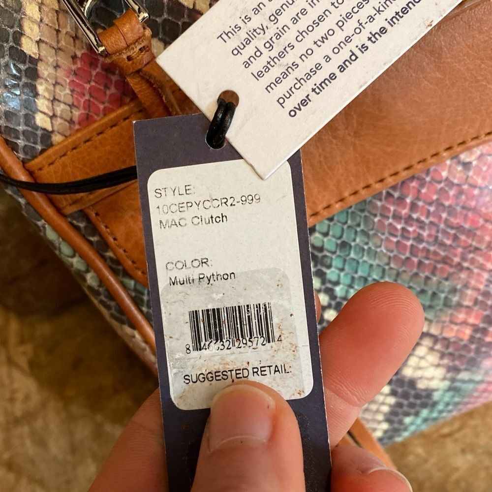 RARE Rebecca Minkoff Multi colored Python Leather… - image 4